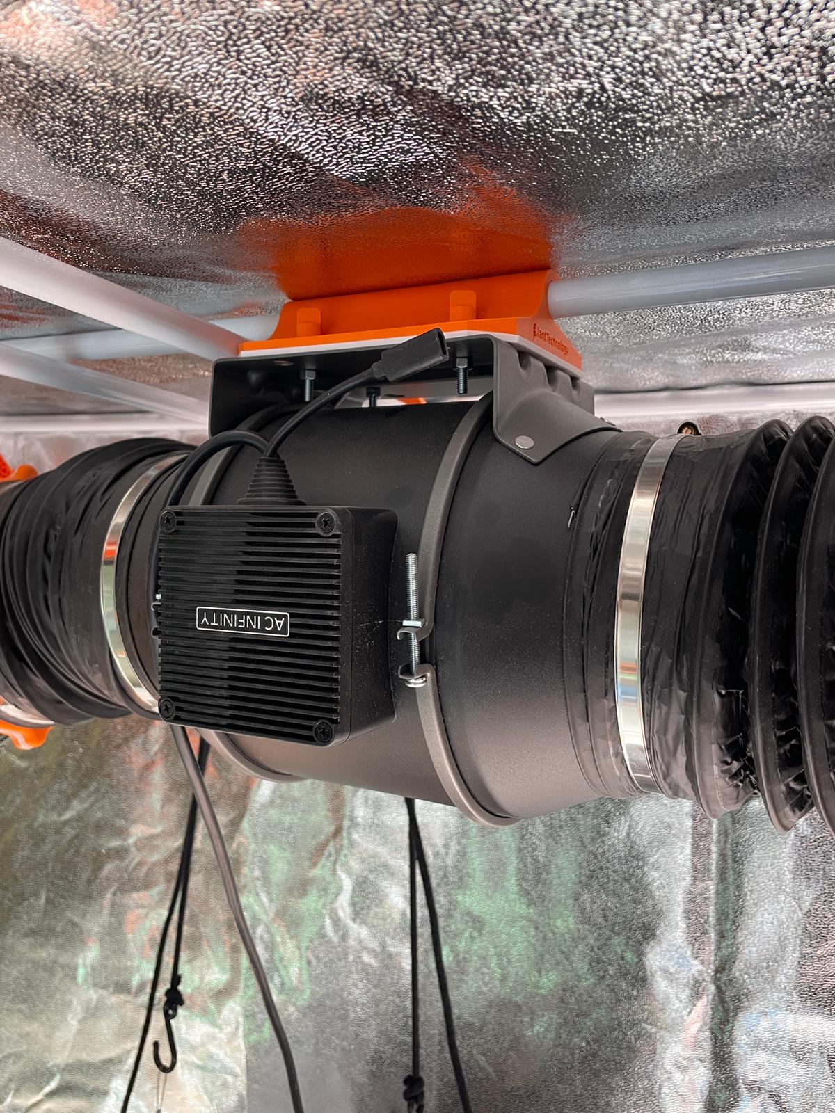 Supporto per Estrattore in Linea (AC Infinity, Vivosun, ecc.)  Staffa di Montaggio per Grow Tent