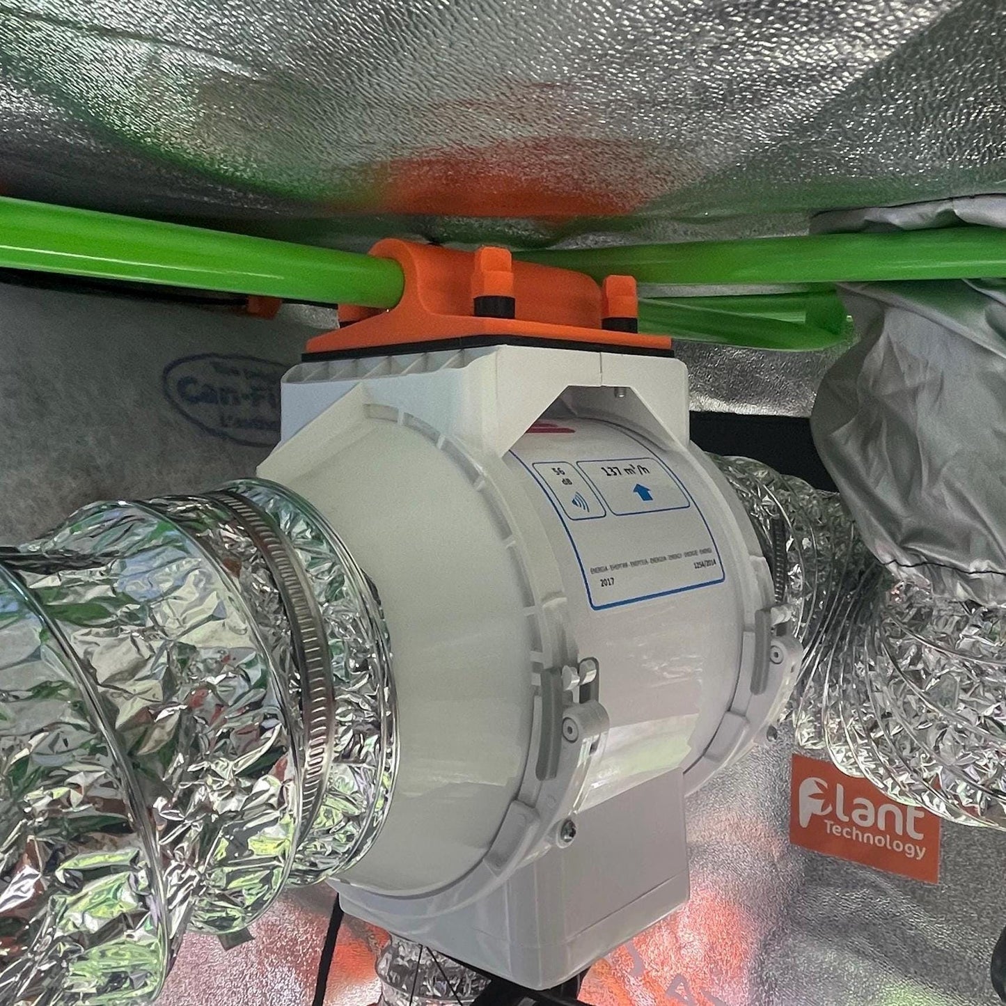 Supporto per Estrattore in Linea (AC Infinity, Vivosun, ecc.)  Staffa di Montaggio per Grow Tent